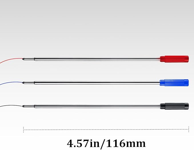 Blue Ink Refills (10pcs), Replaceable Pens Refills, 1mm Medium Tip - Blue