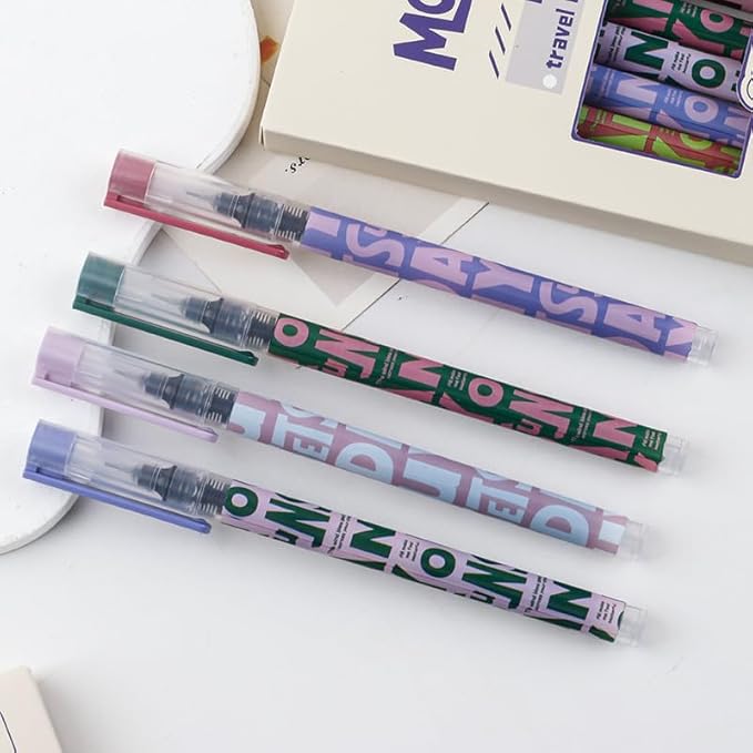 9 Pcs Gel Ink Pen Ballpoint Pens Black 0.5mm Quick Dry Fine Point Smooth Writing For Journaling Drawing Note-Taking College Office School Supplies