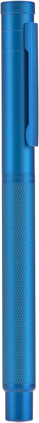 Asvine Blue Forest Fountain Pen Extra Fine Nib, Classic Design with Converter and Metal Pen Case, The Light of Hope Serise