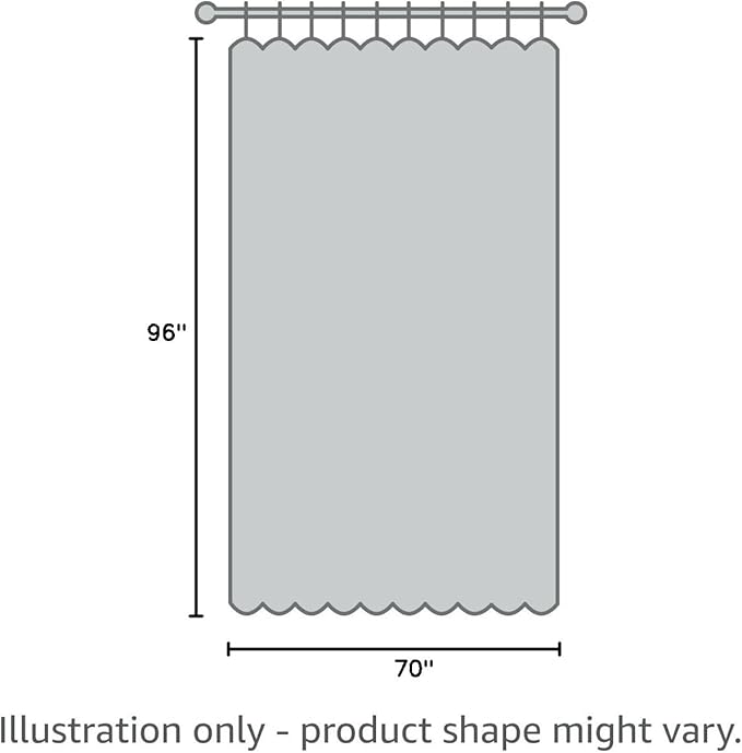 BONZER Room Divider Curtain Screen Partitions Total Privacy Wall Wide Blackout Curtains for Shared Room, 96L x 70W Inch (8L x 5.8W ft), 1 Panel, Greyish White