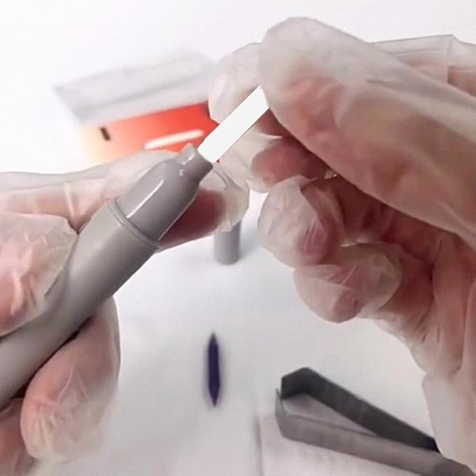 80pcs Paint Marker Replacement Nibs - 0.7mm Acrylic Paint Marker Nibs, White Nylon Easy to Change - Refill Painting Pen Tip for Students Artists