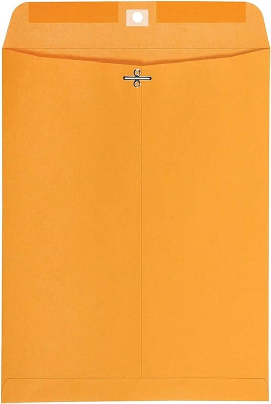 Catalog Envelopes (Open End), Brown Kraft, 28 Pound. 500 Per Pack. (Clasp, 11.5"x14")