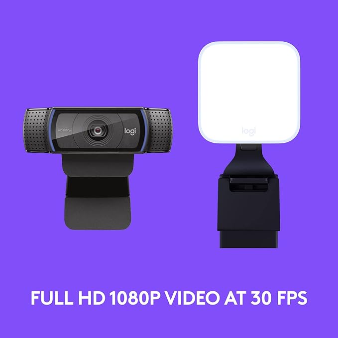 Logitech C920x HD Pro + Logitech for Creators Litra Glow - The Perfect Solution for Great on-Camera Looks