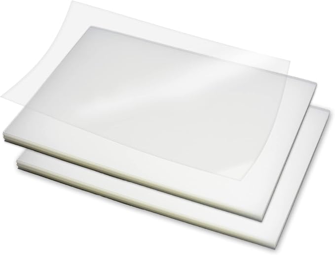 Rayson Clear Binding Cover - 7 mil Polypropylene, 8-1/2 × 11 inches, Durable Un-Punched Plastic Presentation Covers, 100-Pack (PP2100C)