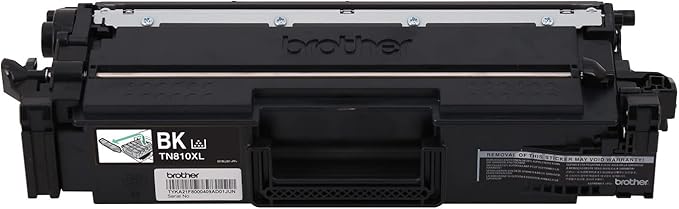 Brother Genuine High Yield Toner Cartridge, TN810XLBK, Replacement Black Toner, Page Yield Up to 12,000 Pages
