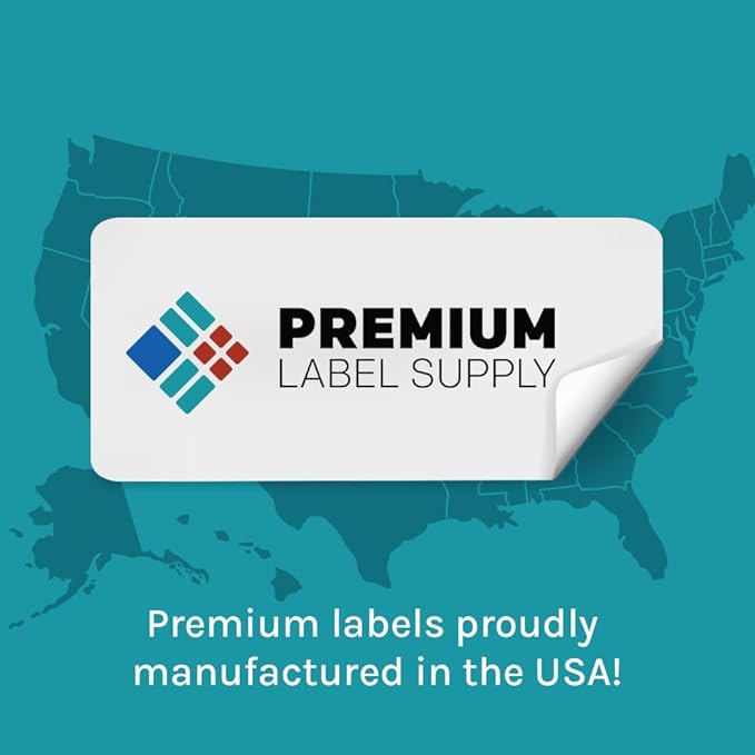 Premium Label Supply Glossy White Address Sticker Labels – 4" x 1" – (20 per Sheet) (Glossy White for Inkjet Only, 2,000 Labels)
