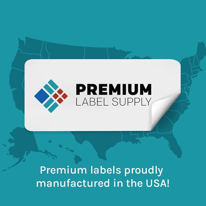 Premium Label Supply Bright Neon Color Fluorescent Sticker Labels - 1.75" x 0.5" Return Address Labels - (Assorted Fluorescent, 40,000 Labels)