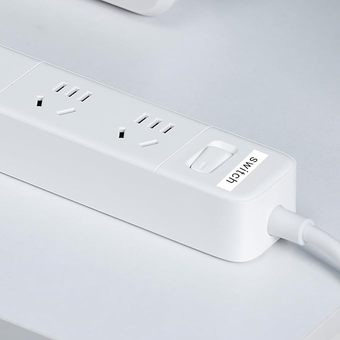 8P Flexible Label Tapes Compatible with Brother P Touch Label Tape TZe-FX231 Tape 12mm 0.47 Laminated White, Flexible-ID Wire Cable Labels Compatible with Brother Ptouch PT-D210 PT-D400 PTH100