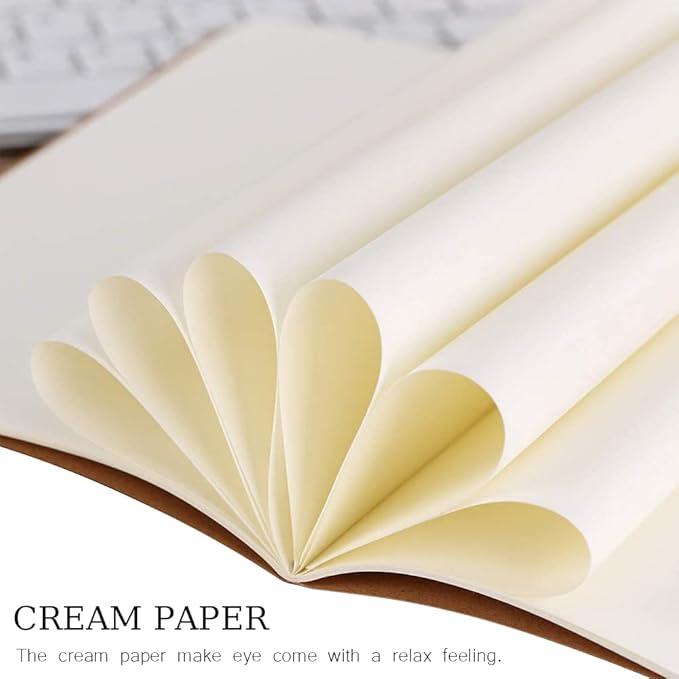 30 Pack A5 Blank Journal Notebook for Travelers, Student Gifts Office and School Supplies, Writing Journal Sketchbook Subject Notebooks Travel Journals Bulk, Kraft Paper, 80 Pages, 40 Sheets, 8.3x5.5