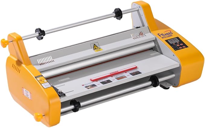 Laminating Machine 18" Hot and Cold Roll Laminator 110V Digital Thermal Laminating Machine for A2/A3 Single/Dual Sides Lamination