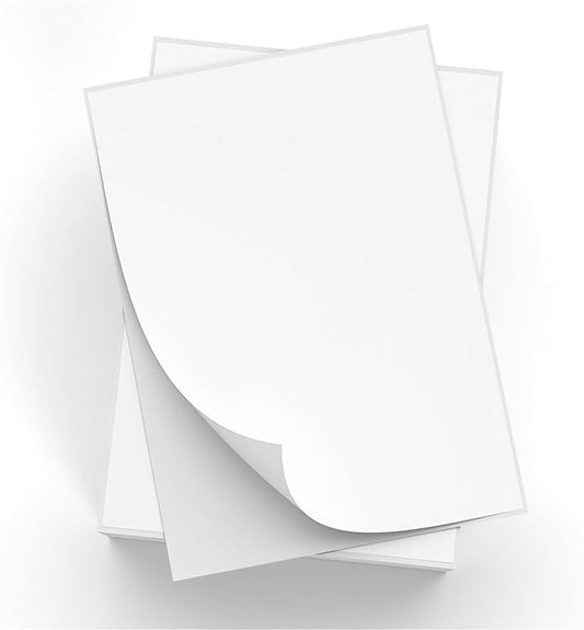 2000 Full Sheets Sticker Paper for Laser & Ink Jet Printers, 8.5" x 11" Full Sheet Address Shipping Label, 2000 Sheets 2000 Labels