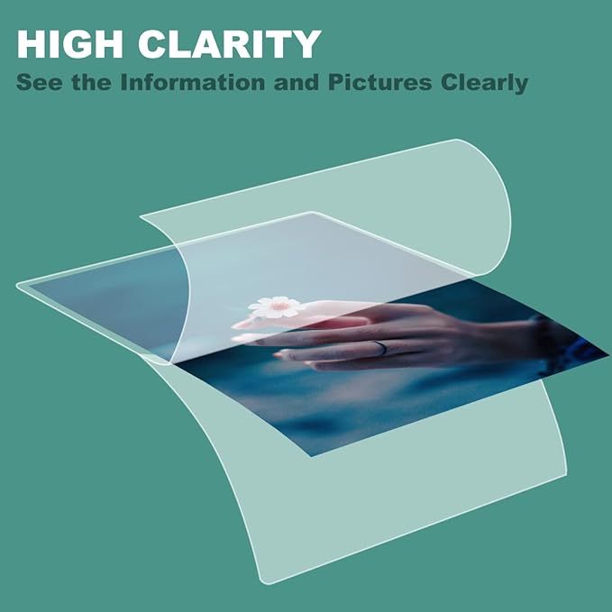 BESTEASY Thermal Laminating Pouches, 5 mil Thick, Clear 9 x 11.5 Inch Laminating Sheet Paper for Laminator, Holds 8.5 x 11 Inch Letter Size Sheets（500 Pack）