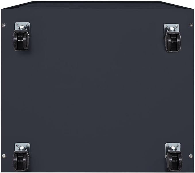 Naomi Home 7 Drawer Office File Cabinet, Storage File cabinets for Home Office, Office Organization Filing Cabinet with Wheels, Printer Stand with Storage, 180 lbs Capacity – Black