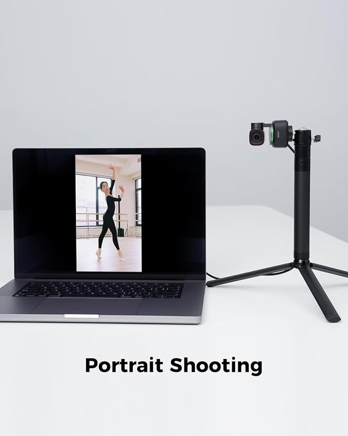 OBSBOT Tiny 2 Webcam 4K Voice Control PTZ, AI Tracking Multi-Mode & Auto Focus, Web Camera with 1/1.5" Sensor, Gesture Control, 60 FPS, HDR Light Correction, Webcam for PC, Streaming, Meeting, etc.