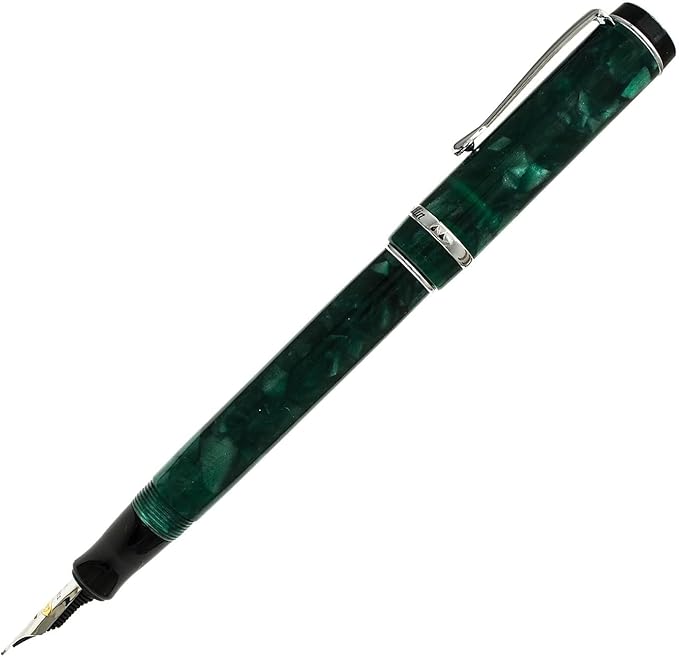 Conklin Duragraph Fountain Pen Forest Green - Fine Nib, Luxury Writing Instrument, Premium Resin Finish