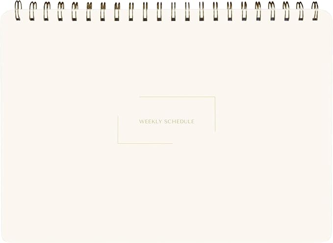 Undated Weekly Schedule | Business Planner | 8.25” x 11.75” ADHD Organizer | Premium Multi-Layout Schedule | White | Landscape Layout
