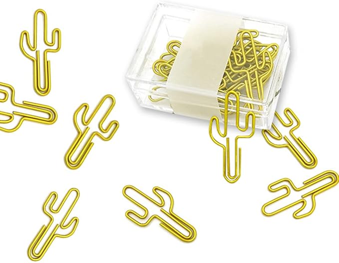 Cute Cactus Paper Clips - 30 Pack Creative Decoration for Home, School and Office by JruiZhp