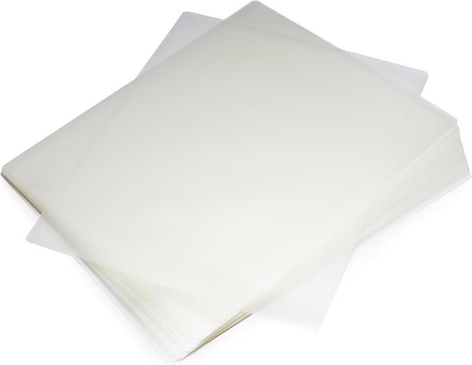 Amazon Basics Clear Thermal Laminating Plastic Paper Laminator Sheets, 9 x 11.5-Inch, 50-Pack, 3mil