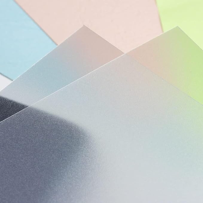 Rayson Frosted Binding Covers - 23 mil Polypropylene (PP) Matte Finish, 8.5" × 11", Durable Un-Punched Plastic Binding Covers, 50/Pack (PP650MT)