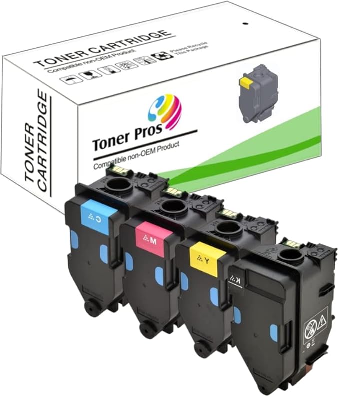 Toner Pros Compatible TNP-80 (TNP80) Toner Cartridge (TNP80K TNP80C TNP80Y TNP80M) for Konica Minolta Bizhub C3320i Printer (Black 13,000 & Color 9,000 Pages)
