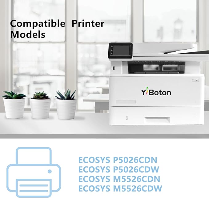 High Yield TK5242 TK-5242 Toner Cartridge TK-5242K TK-5242C TK-5242M TK-5242Y Toner Replacement for Kyocera ECOSYS P5026cdn P5026cdw M5526cdn M5526cdw Printer.(4-Pack, 1Black/1Cyan/1Magenta/1Yellow)