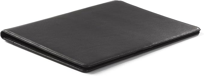 Leatherology Black Onyx Folder with Pockets & Pen Holder