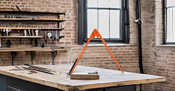 Professional Woodworking Compass Pencil Marking Compass Circle Maker Scriber Compass for Geometry (Large)