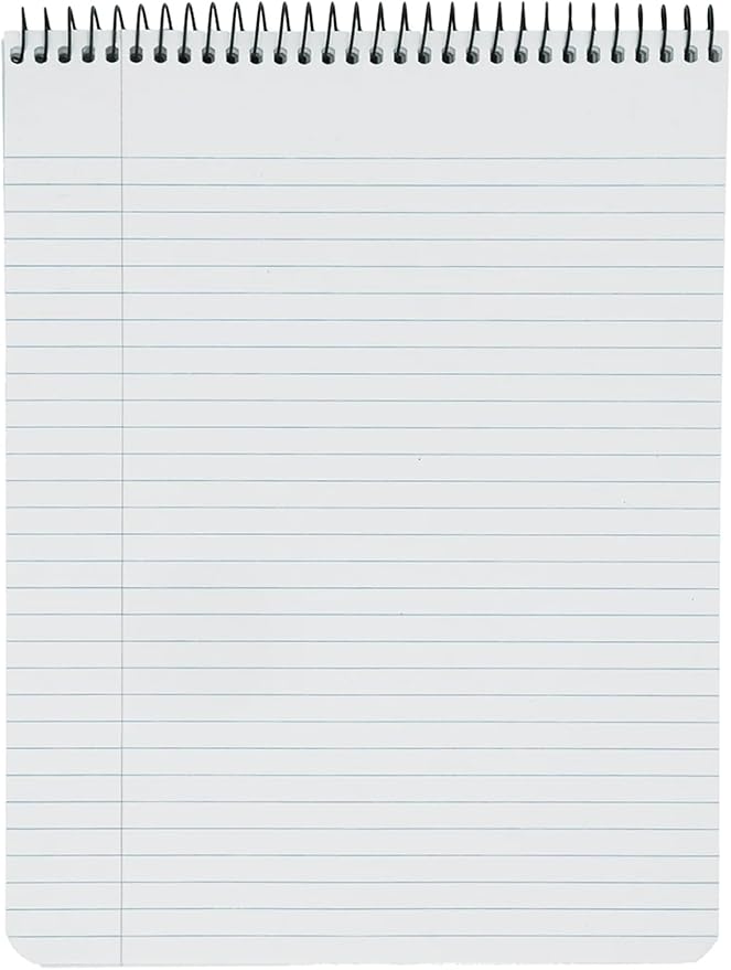 Decomposition Jellyfish Top Bound Spiral Notebook – 7.5 x 9.75 Journal, College Ruled Lined Pages – Left-Handed Friendly Notebooks Ideal for Students, Artists & Office Professionals – Made in USA