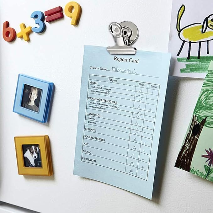 VNDUEEY 50Pack Fridge Magnets Refrigerator Magnets, Magnetic Clips Whiteborad Magnets Strong Magnet Clips - Perfect Office Magnet