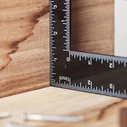 Mr. Pen- Carpenter Square, Framing Square, 8 inch x 12 inch , Carpenters Square , Right Angle Ruler, Framing Tools, L Shape Ruler, Metal Square, Steel Square
