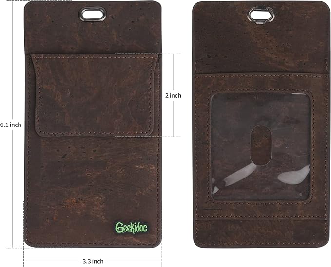 Premium Portuguese Cork Pocket Protector for Men | Multi-Use Pocket Protectors for Shirts and Lab Coats | For Pen, Pencils, Pointers, and More | 1 Pack Brown Pocket Organizer Protector