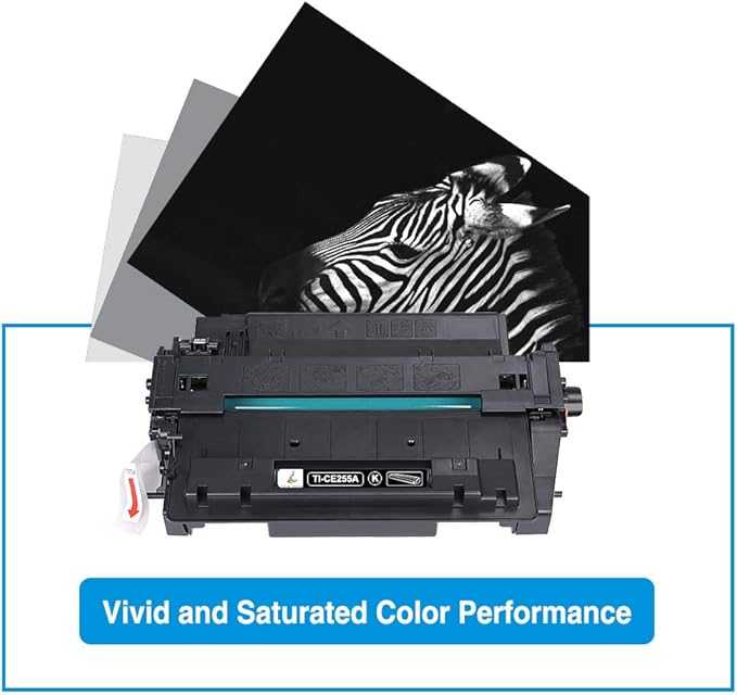 P3015 55A Black Toner Cartridge CE255A 2-Pack Compatible Replacement for HP 55A 55X CE255A CE255X for HP Laserjet P3015 P3015dn P3015x Pro 500 MFP M521dn M521dw M521 M525 Printer Ink