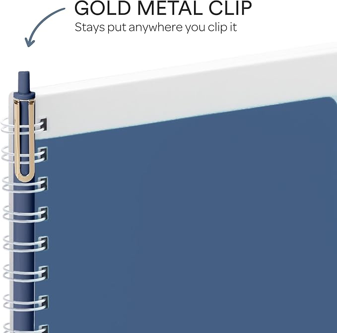 Poppin Stylish Retractable Gel Pens - Fine Point, 0.7mm Tip Pens for Journaling, 12 Pack of Assorted Blues with Blue Ink