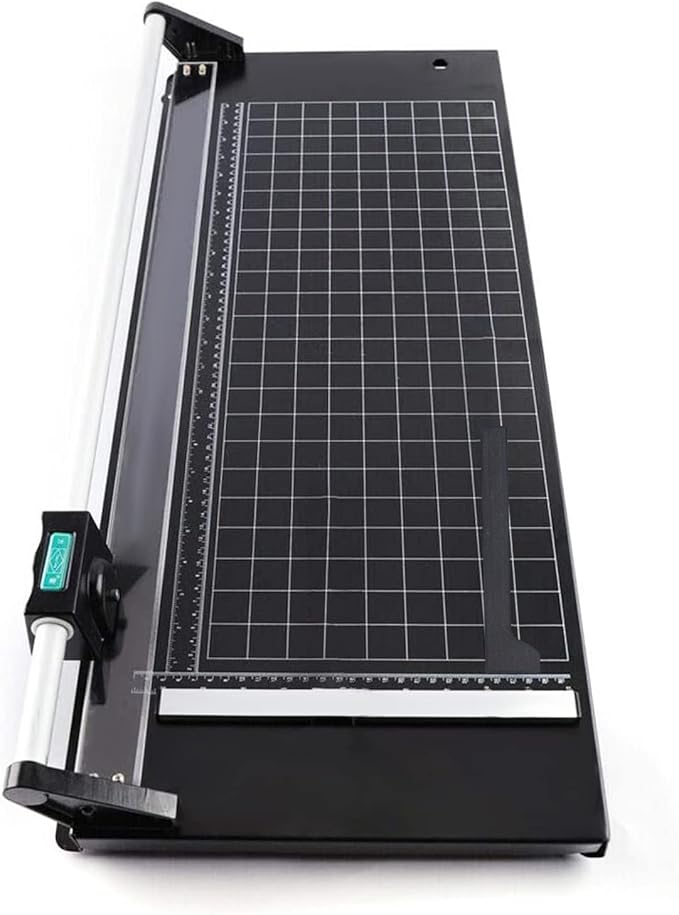 Manual Heavy Duty 36 Inch Rolling Cutter Precision Rotary Paper Trimmer for Photo Paper, Film, Art Paper Jam, Office Paper, Thin Plastic Soft Board, PVC,Cutting Table,Professional Rolling Trimmer