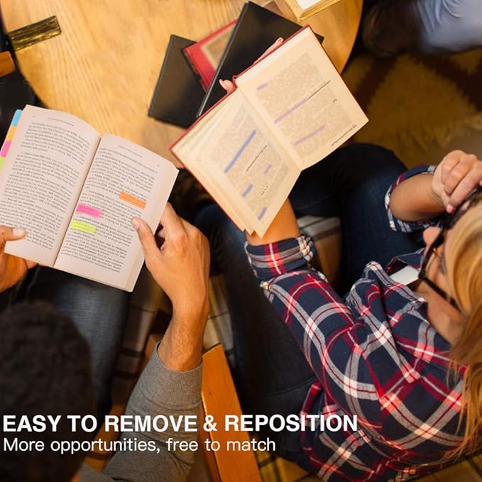 Sticky Notes Set, Hommie Colored Divider Self-Stick Notes Pads Bundle, Prioritize with Color Coding, 60 Ruled (3.7x6), 40 Dotted (3.7x3), 40 Blank (3x3.7), 60 Per Rectangular, 25 Per PET Color