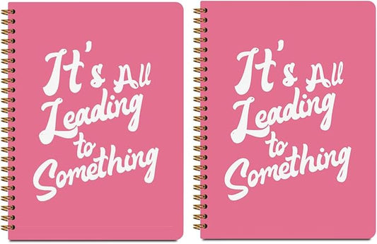 2Pcs Spiral Notebook, Floral Rough Draft College Ruled Spiral Notebook, 160 Pages Hardcover Notebooks Journals for Writing Travel Business Office, Christian Pink Aesthetic Notebooks for Women