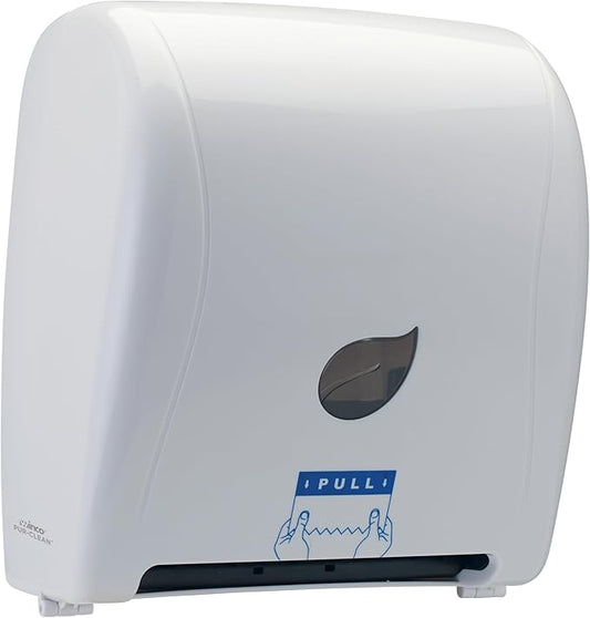 Winco TDAC-8W Commercial Wall Mount Paper Towel Dispenser, Auto-Cut 9" Sheets, White