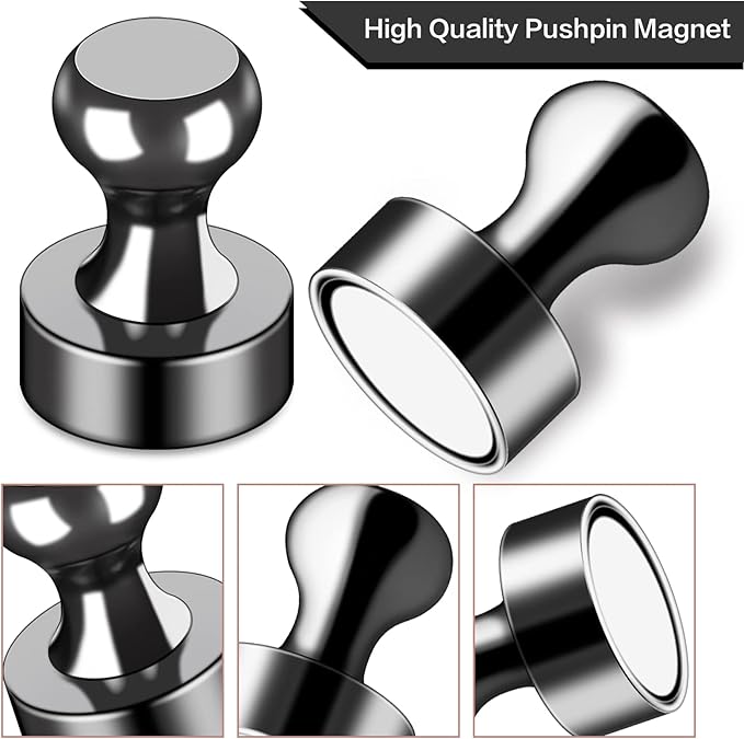 LOVIMAG 30Pcs Fridge Magnets - Small Neodymium Magnets for Whiteboard, Fridge, Kitchen, Office, Classroom, Picture, Locker