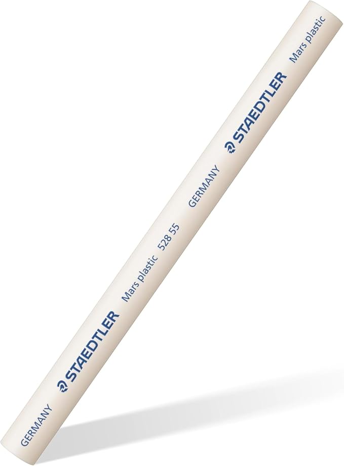 STAEDTLER Mars Plastic Eraser Refills - Latex-Free Erasers, Replacements for Refillable Holder, Home, School & Office, White, 2-Pack