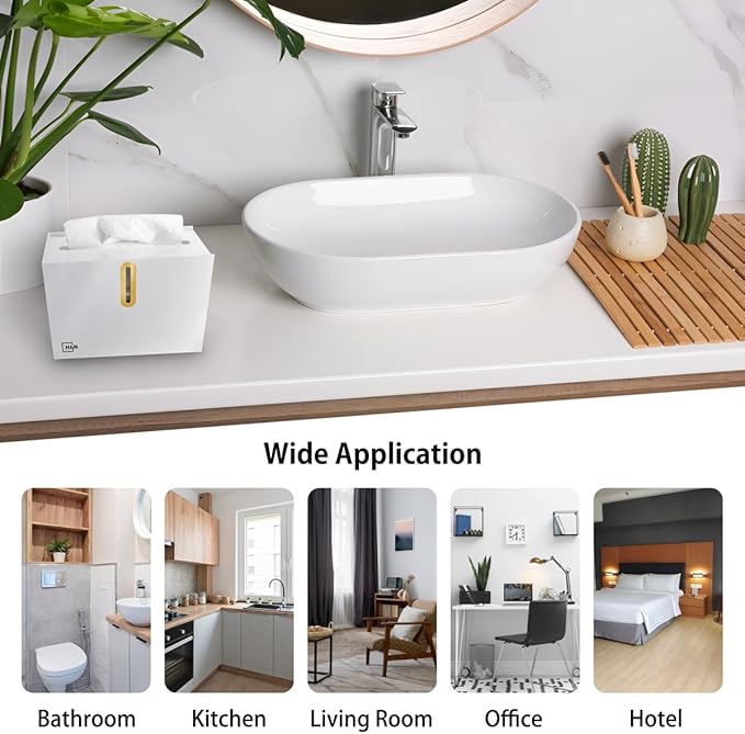 H4N Multifold Hand Paper Towel Dispenser Countertop, Compact Design, Single Sheet Dispensing for Home and Commercial Use, White