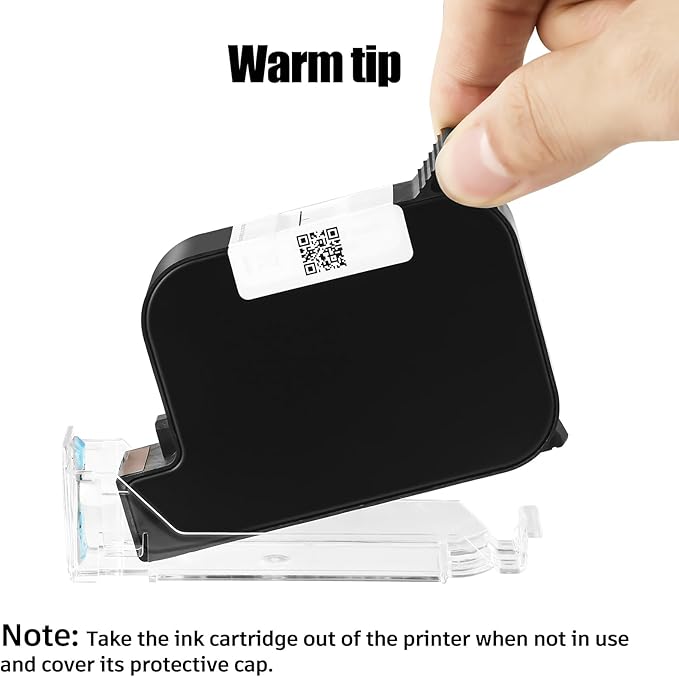 Original New 42ml Quick Dry Ink Cartridge, Replacement Compatible for 0.5inch/12.7mm Handheld Inkjet Printer TIJ314/TIJ990/T1000(Blue)