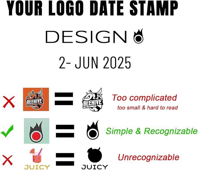 Custom Date Stamp Personalized Signature Logo Stamp with Date Self Inking Signature DD MMM YYYY Stamper for Business 1 Line Name Text with Date Choose from Multi Fonts & Colors