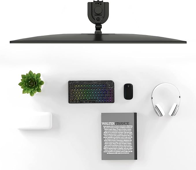 Pholiten Single Monitor Stand, Heavy Duty Adjustable Monitor Arm Desk Mount for 13-32Inch, Tilt, Swivel, Rotate, Support 22 lbs,Black