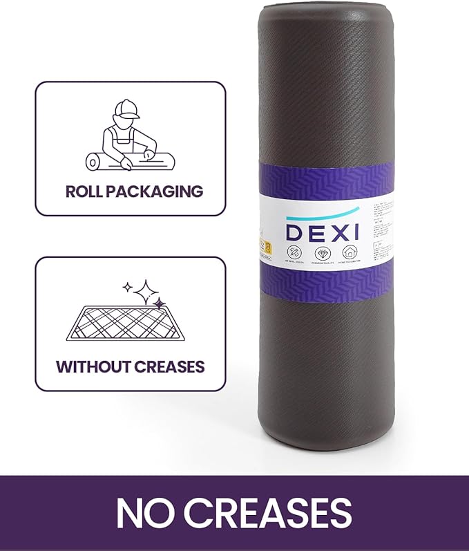 DEXI Kitchen Mat Cushioned Anti Fatigue, Non Slip Waterproof Comfort Standing Floor Rug for Kitchen, Office, Sink, Laundry, 48x20, Brown