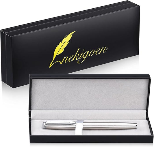 Rollerball Pen for Men Women Luxury Metal Executive Pens Home Office Use, with Delicate Box