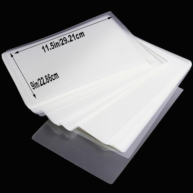 100 Pack Laminating Sheets, Clear 9 x 11.5 Inch Thermal Laminating Pouches for Thermal Laminator, 3 Mil Lamination Sheet Paper, Letter Size, HeatSeal