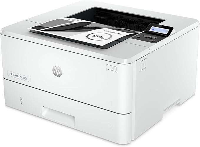 HP LaserJet Pro 4001n Black & White Printer, Print, Fast speeds, Easy setup, Mobile printing, Advanced security, USB, Ethernet Connection, Best-For-Office