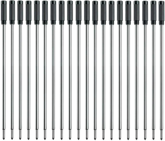 MengRan 4.5'' Ballpoint Pen Refills, Medium Point Pen Refill -Black Ink Pen Refills.Pack of 20 (Black Ink)