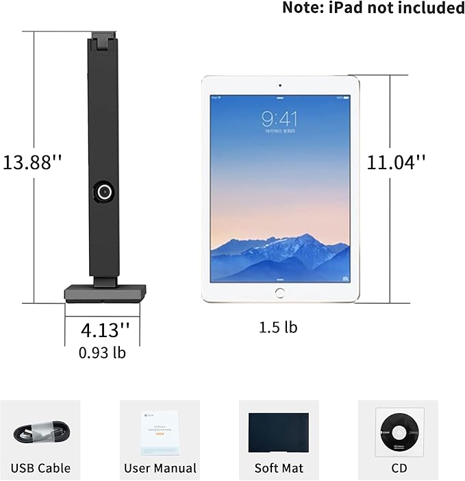 CZUR Portable 12MP Document Scanner, USB Document Camera, Fast Scan 1s/Page, Capture Size A4, OCR Function, Travel-Friendly Mobile Scanner for Mac & Windows, Lens1200 Pro (Not for Books)