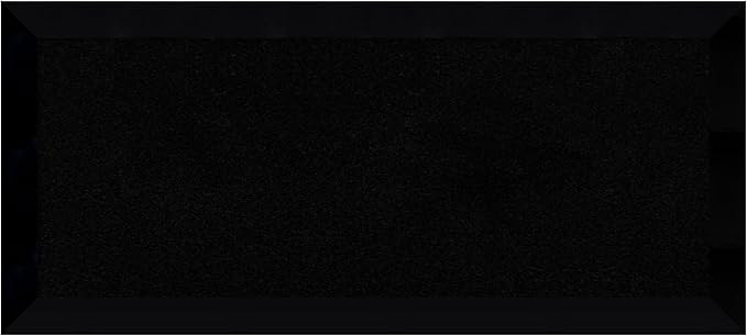 Amanti Art Black Cork Board for Wall, 15x33 Vision Board with Black Wood Frame, Medium Corkboard Office Decor for Home Organization, Modern Corkboard Pinboard to Display Items for Home Organization